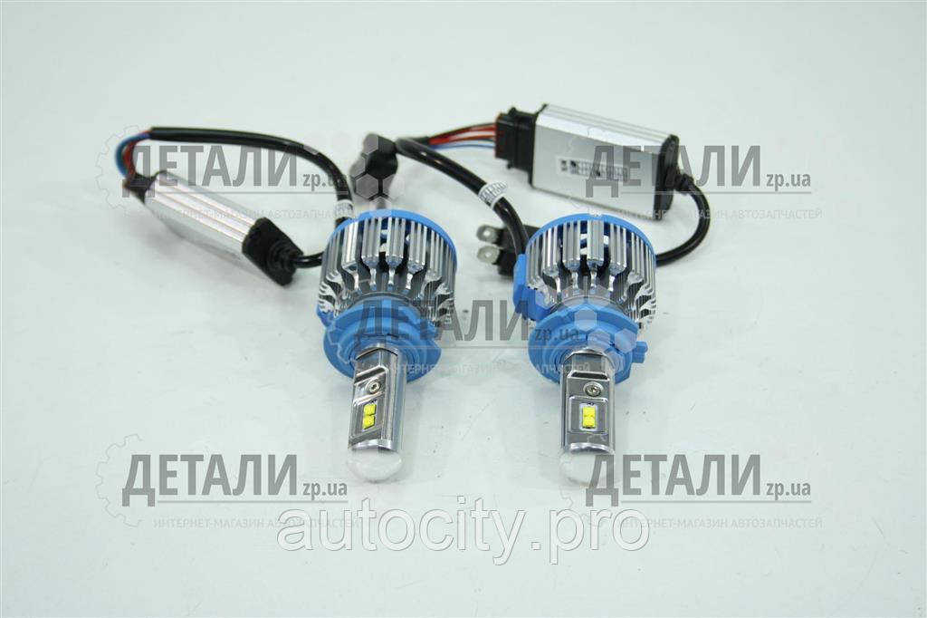 Лампа Н7 LED TURBO 12-24V радіатор з вентилятором метал корпус (компл.)