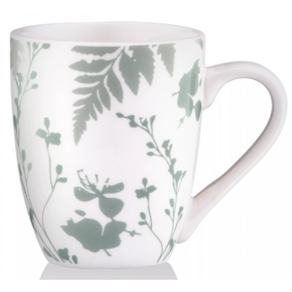 Чашка керамічна 320мл "Ardesto Capri" біло-зелена AR0432CWG