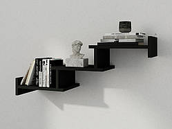 Навісна полиця на стіну П-14, книжкова полиця, декоративна полиця в кімнату, будинок.