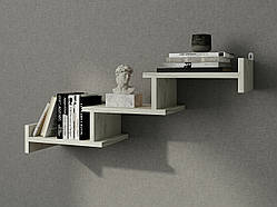 Навісна полиця на стіну П-14, книжкова полиця, декоративна полиця в кімнату, будинок.