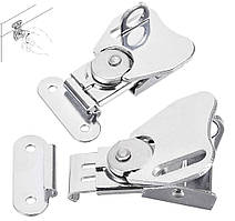 Замок стяжка для кофрів ящиків рундуків з отвором під навісний замок