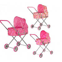 Коляска для ляльок металева 4 колеса, 93080021087167 (368-3)