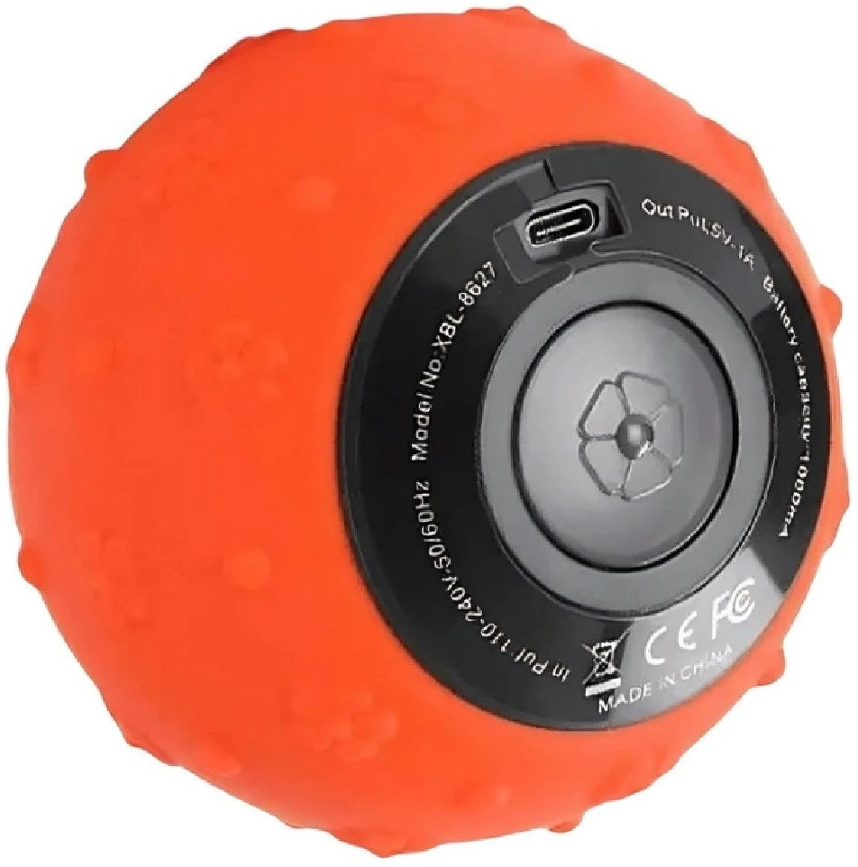 Масажер вібро-шар 9 см для тіла на акумуляторі XBL-8627 Помаранчевий, фото 1