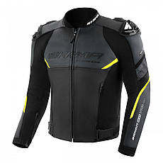 МОТОКУРТКА ШКІРЯНА SHIMA BANDIT 2.0 MEN JKT FLUO