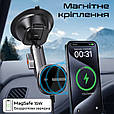 Автотримач для телефона магнітний з бездротовою зарядкою Promate FlexDrive-Qi2 Black (flexdrive-qi2), фото 2