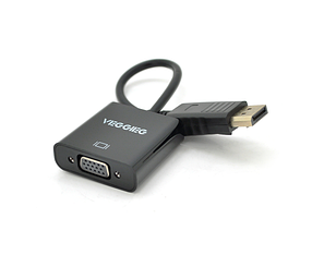 Конвертер VEGGIEG DV-B Display Port (тато) на VGA(мама) 25cm, Black, Пакет