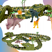 Дитячий автотрек із динозаврами Dinosaur Track Toys 360 см, фото 4