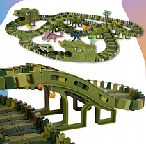 Дитячий автотрек із динозаврами Dinosaur Track Toys 360 см, фото 6