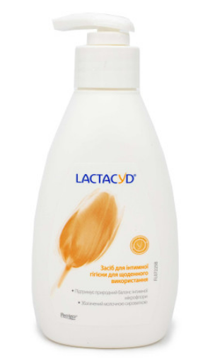 Гель для інтимної гігієни Lactacyd з дозатором 200 мл, фото 1