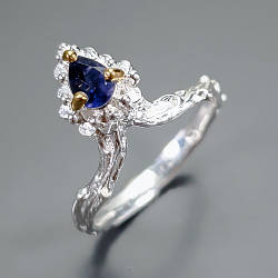 Іоліт срібна каблучка, 0312ЛИ