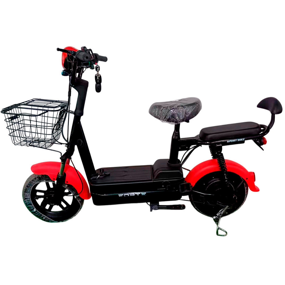 Велоскутер акумуляторний LUCKY-WS500 червоний (+Акумулятор 12V15A/12А 4шт), Червоний