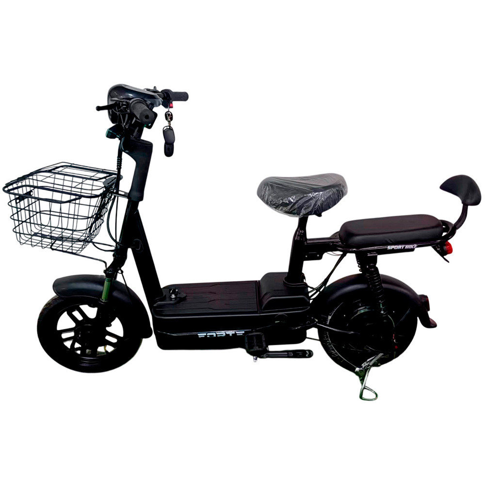 Велоскутер акумуляторний LUCKY-WS500 чорний (+Акумулятор 12V15A/12А 4шт), Чорний