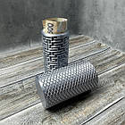 Пазл Головоломка футляр для грошей Лабіринт Альтернатива конверту для грошей Шовк Срібло з ромбами, фото 2