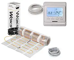 Електрична тепла підлога WoksMat 160 (0,75 м²/120 Вт) з терморегулятором Е51