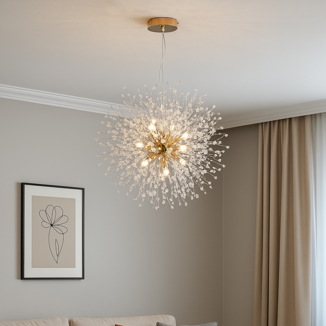 Люстра Бризки Шампанського Artlight цоколь ламп 9 шт колір D555/9GD