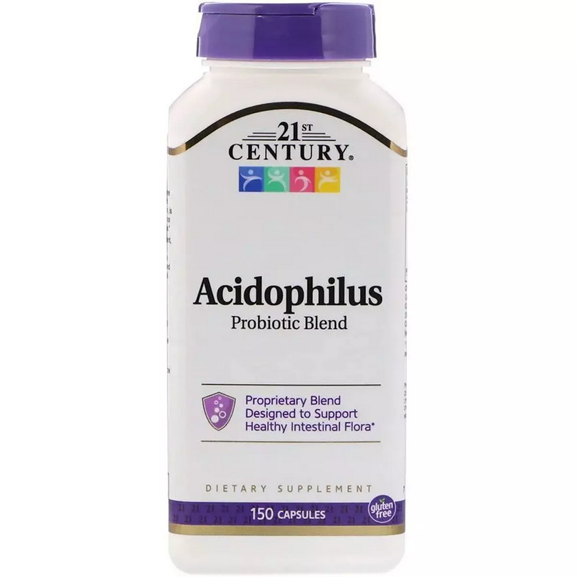 Суміш пробіотиків Acidophilus, 21st Century, 150 капсул