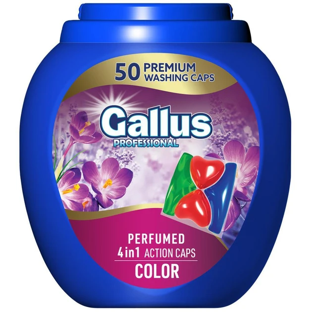 Парфумовані капсули для прання 4в1 Gallus Professional Color 50 шт