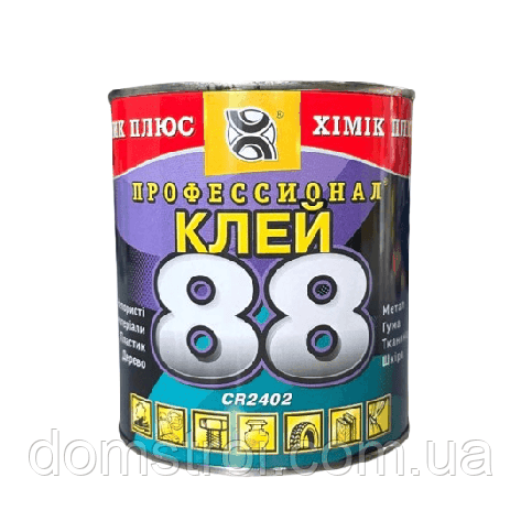 Клей 88 водостійкий універсальний (ж/б 0,8 л), фото 1
