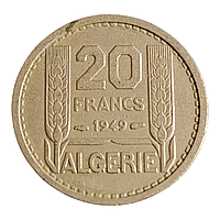 Алжир 20 франків, 1949