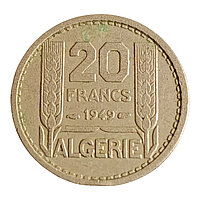 Алжир 20 франків, 1949