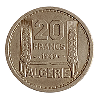 Алжир 20 франків, 1949