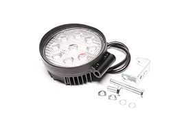 Фара LED кругла 27W, 9 ламп, 110 * 128мм, широкий промінь  DK B2-27W-A FL