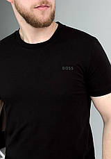 Чоловіча футболка Hugo Boss спортивна футболка Бос чорна, фото 3