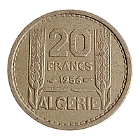 Алжир 20 франків, 1956