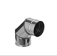 Коліно 90 град діаметр 250 з нержавіючої сталі 304 0,4 мм