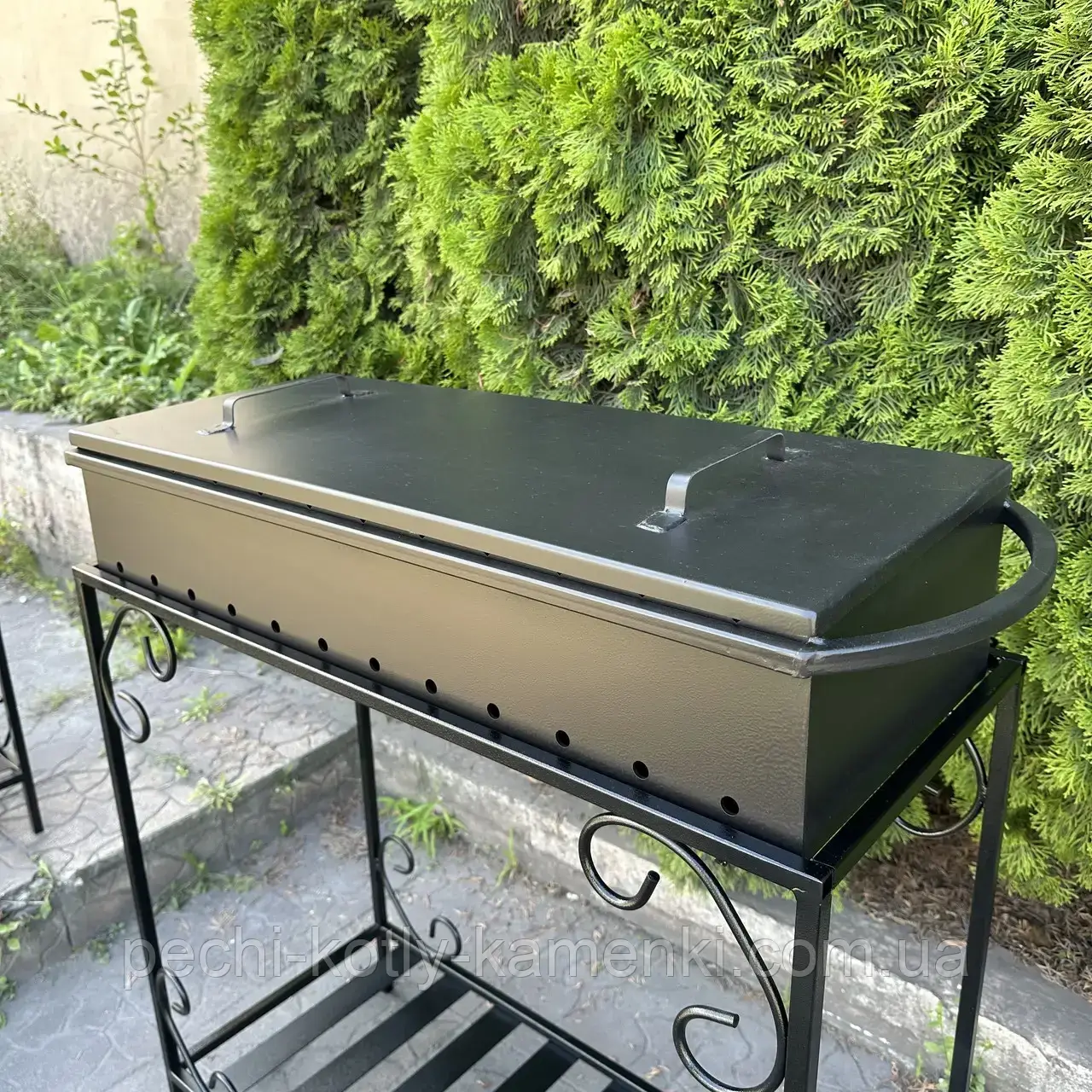 Кришка на мангал 12 шампурів 2 мм 81х32 см