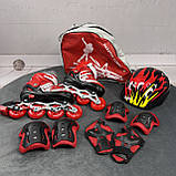 Набір Combo S (28-33) М (35-38), ролики для дітей з регулюванням розміру, роликові ковзани, ролики для дітей, фото 9