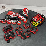 Набір Combo S (28-33) М (35-38), ролики для дітей з регулюванням розміру, роликові ковзани, ролики для дітей, фото 4