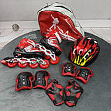 Набір Combo S (28-33) М (35-38), ролики для дітей з регулюванням розміру, роликові ковзани, ролики для дітей, фото 2