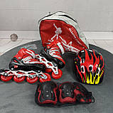 Набір Combo S (28-33) М (35-38), ролики для дітей з регулюванням розміру, роликові ковзани, ролики для дітей, фото 3