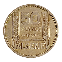 Алжир 50 франків, 1949