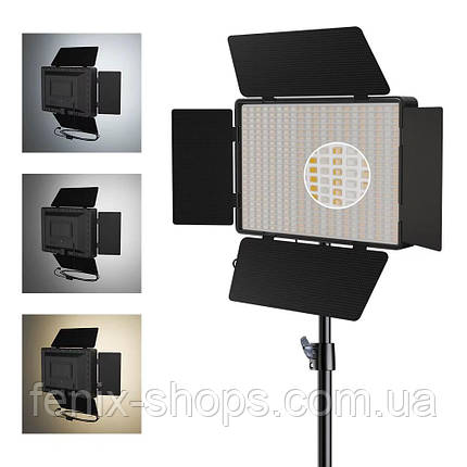 Професійне відеосвітло для фото та відеозйомки LED LIGHT RL-1800 з пультом ДУ 50 Вт, фото 1
