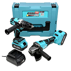 Набір акумуляторних інструментів Grand № 2 PROF (Болгарка Grand МШУ-20BL/PRO+Шурупокрут Grand ДА-20/13UBL+Кейс)