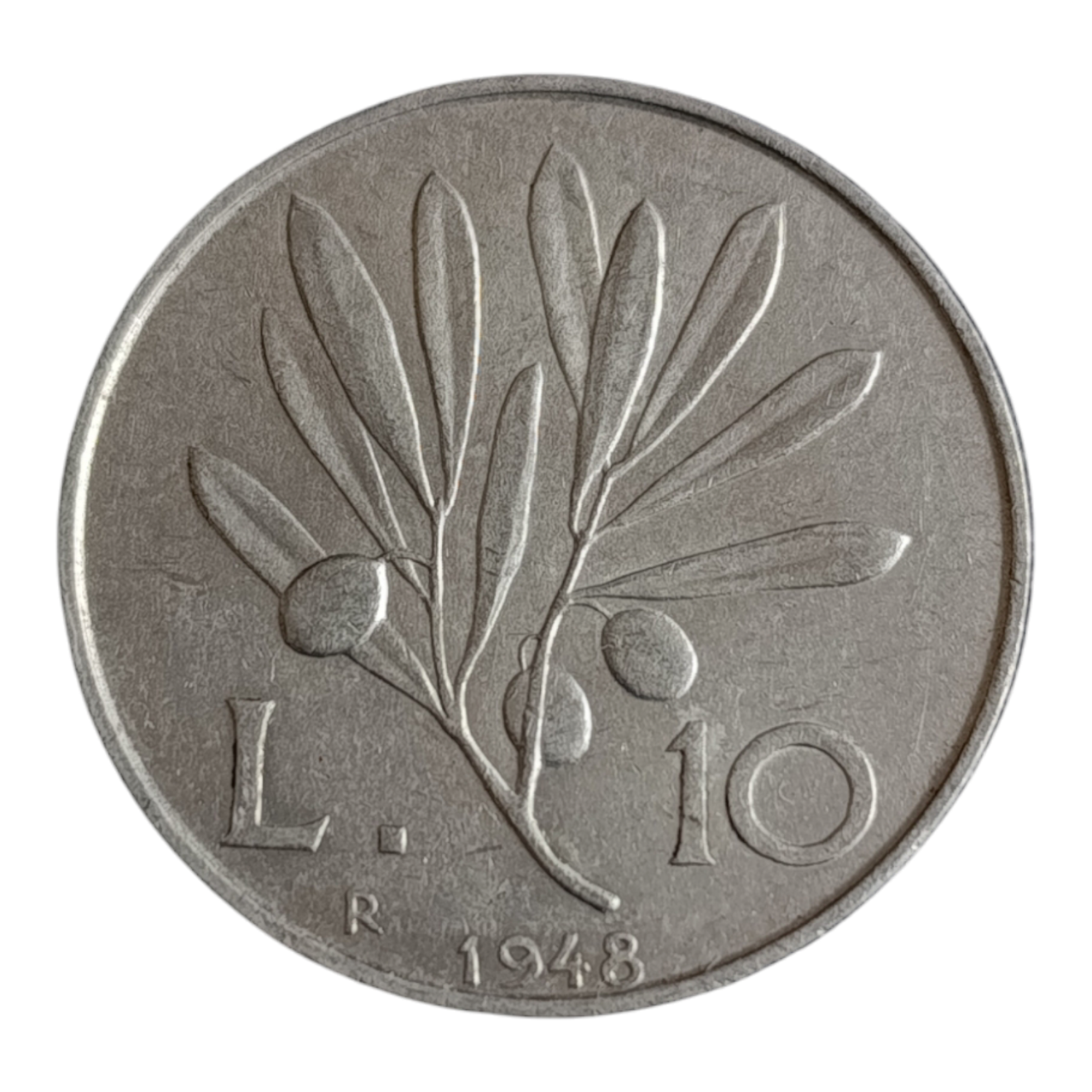 Італія 10 лір, 1948