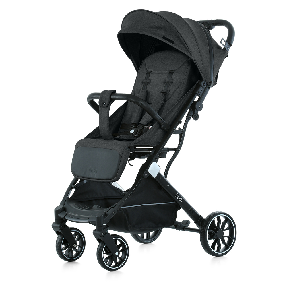 Коляска прогулянкова дитяча Bambi FLASH M 5727-1 Almost Black Чорна