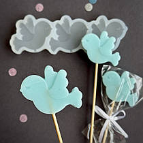 Силіконовий молд для льодяників "Блакитний"