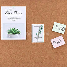 Дошка пробкова Deli 39054Е, 90х120 см, алюм рама, пластик кути Економ, фото 3