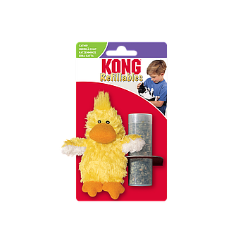 Іграшка для котів Каченя з котячою м'ятою KONG Refillable Duckie