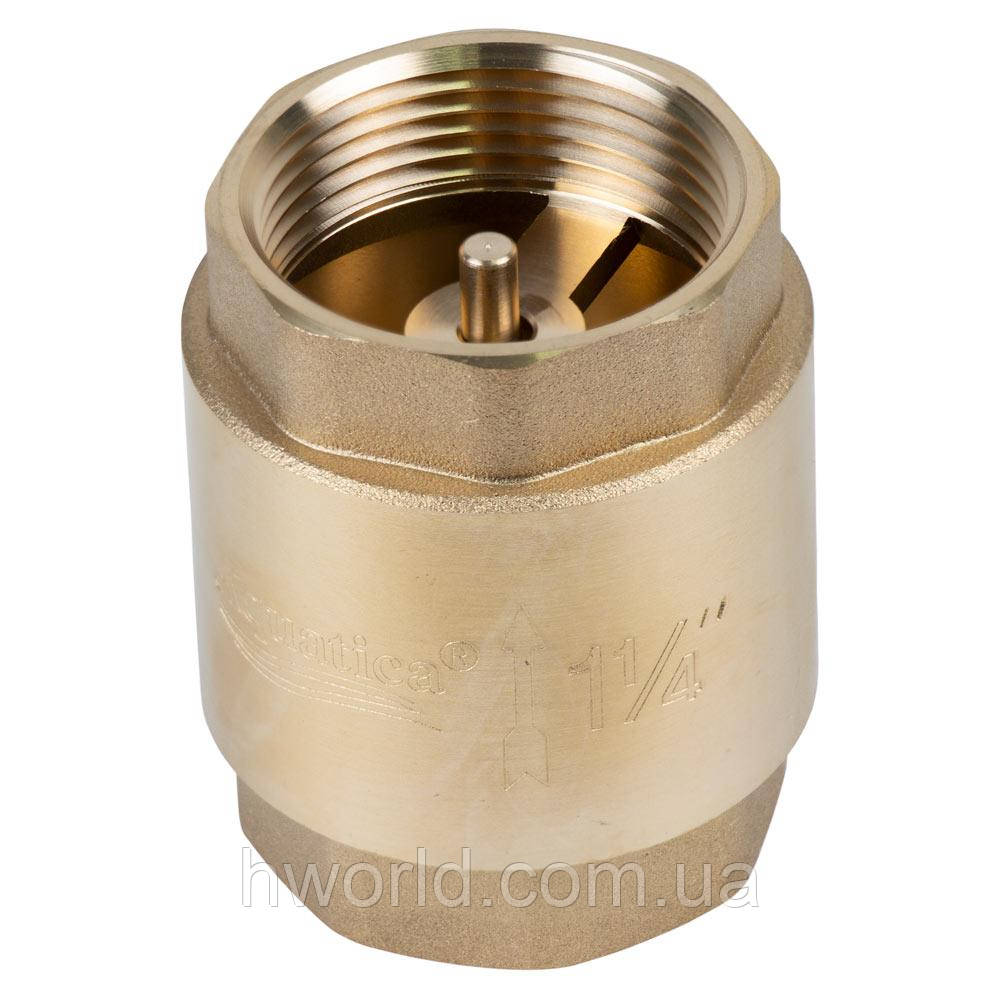 Клапан зворотний F1 1/4"×F1 1/4" (латунь) euro 410г AQUATICA (779656)