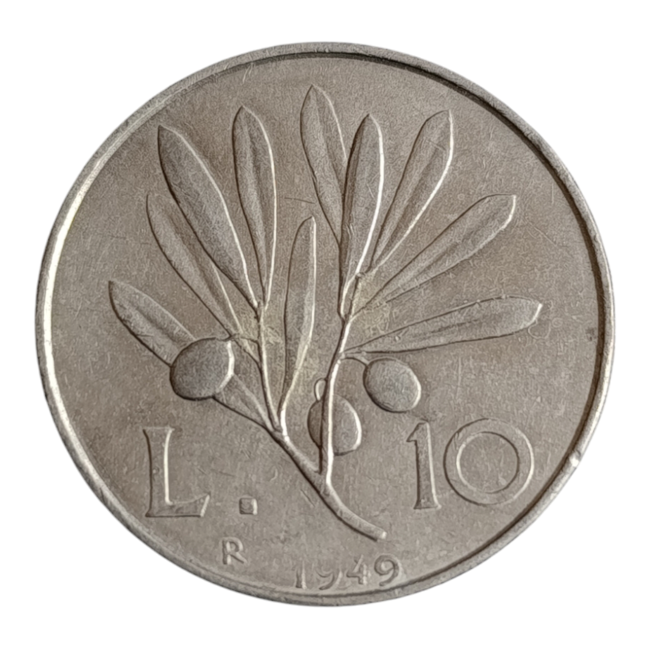 Італія 10 лір, 1949