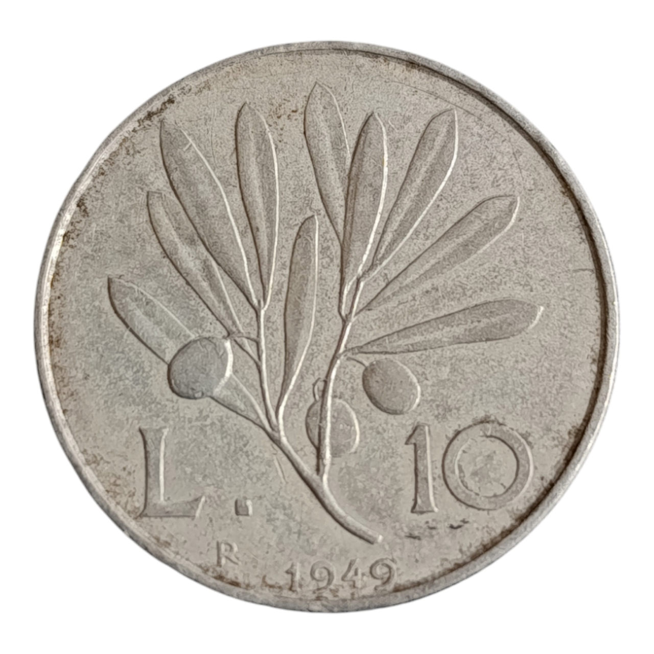 Італія 10 лір, 1949