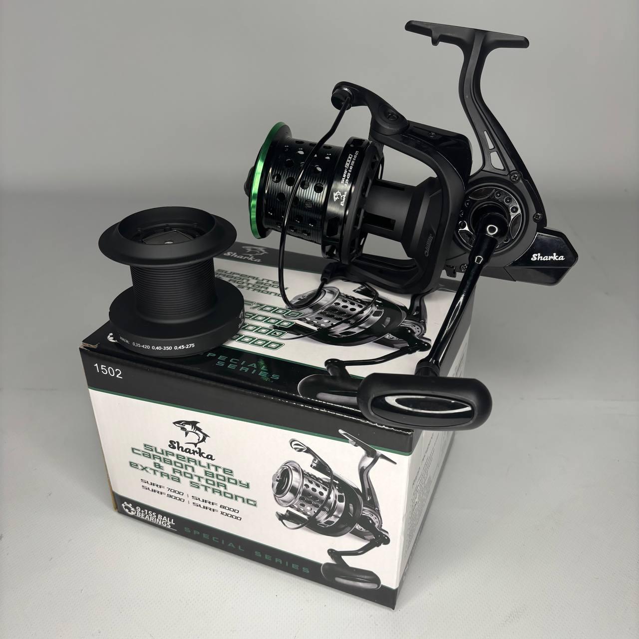 Коропова, серфова котушка з конусною шпулею Sharka Surf 8000 (9+1 bb)