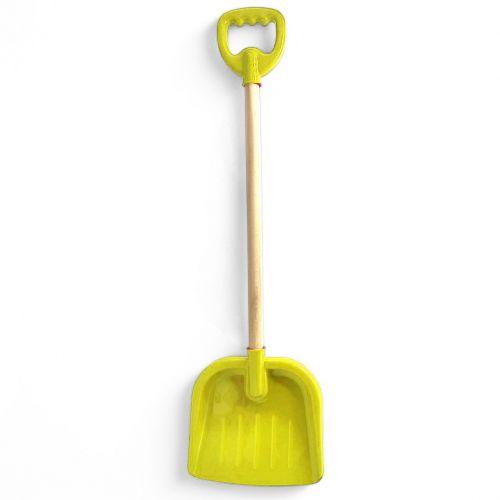 Лопата №4 з деревʼяною ручкою, 80 см (жовта), фото 1