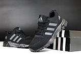 Чоловічі кросівки Adidas Marathon TR сіточка стильні повсякденні чорні, фото 3
