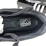 Чоловічі кросівки Adidas Marathon TR сіточка стильні повсякденні чорні, фото 9