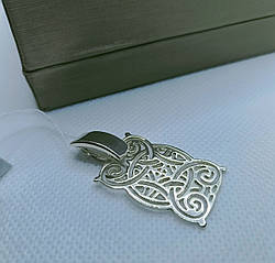 Кулон зі срібла прямокутної форми з ажурним дизайном Лючія